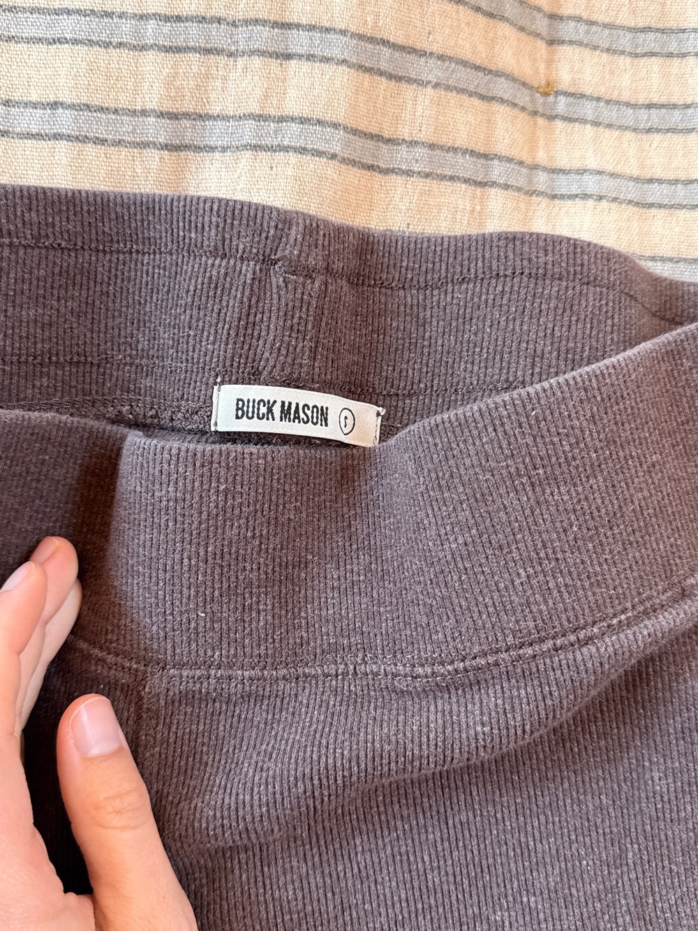 Buck Mason Wide-Leg Ribbed Pants - Picture 2 of 3